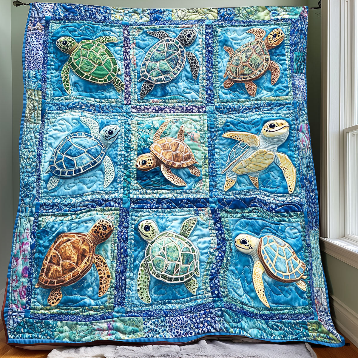 Sea Turtle Charm XR0608003CL Quilt