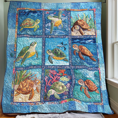 Sea Turtle Loves Sea XR0508039CL Quilt