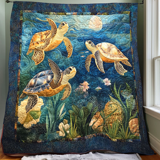 Sea Turtle Under The Sea XR0608027CL Quilt