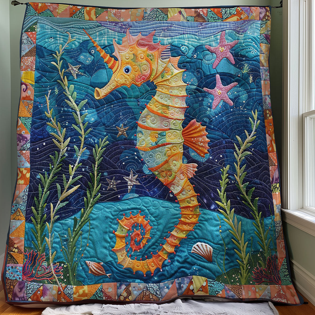 Seahorse Ocean WO3007015CL Quilt