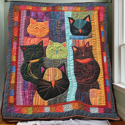 Smiling Kitty Cat XR0508015CL Quilt