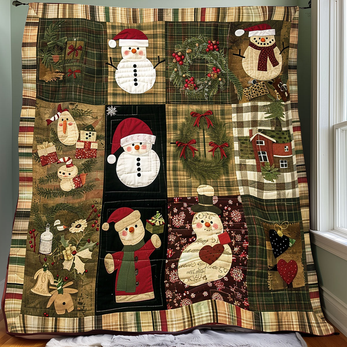 Snowman Christmas XR1706018CL Quilt