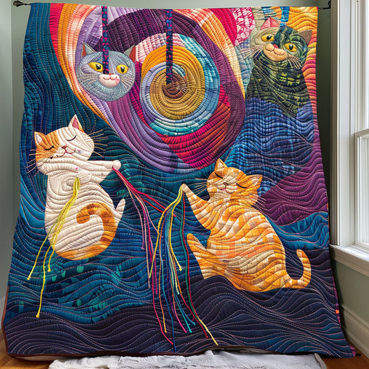 Sprightly Yarn Kittens XR3007042CL Quilt