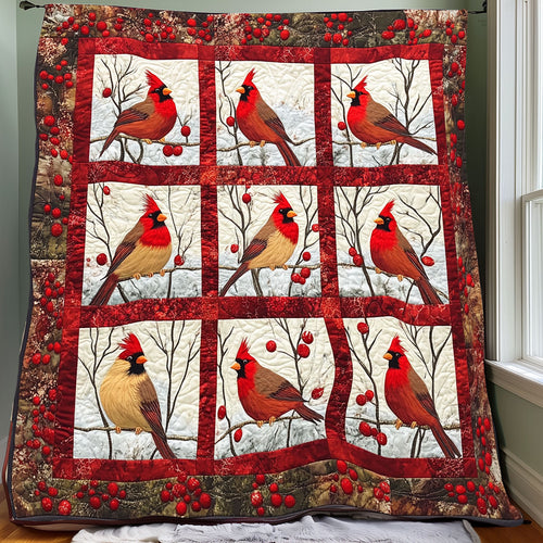 Stunning Cardinals XR0108017CL Quilt