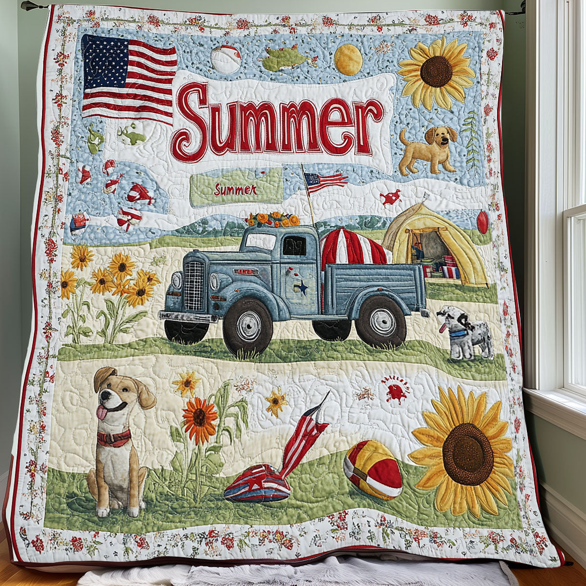 Summer Farm XR0108007CL Quilt