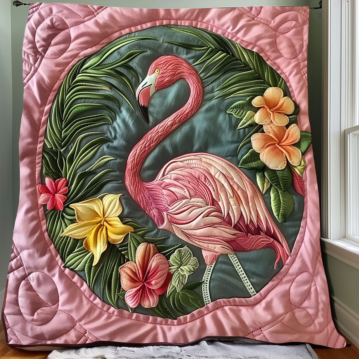 Summer Flamingo XR2806009CL Quilt