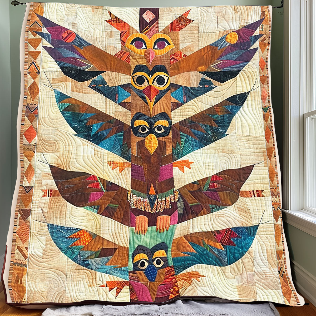 Totem Pole Native XR1706016CL Quilt