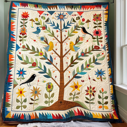 Tree Of Bird XR1706013CL Quilt