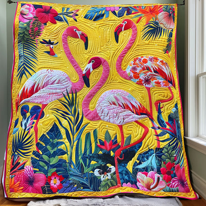 Tropical Flamingos XR1308049CL Quilt