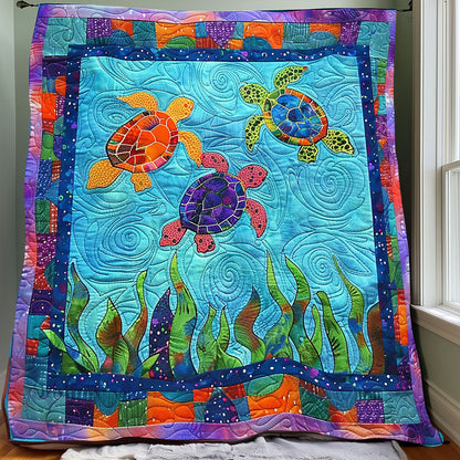 Turtle Under The Sea XR0107015CL Quilt