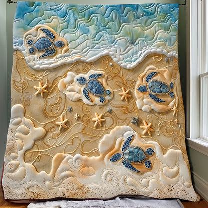 Turtles And Starfishes XR0908005CL Quilt