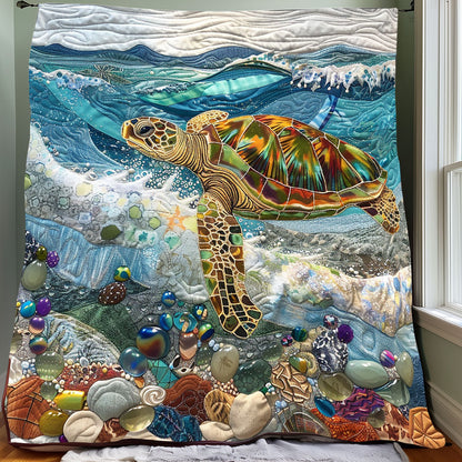 Twinkle Sea Turtles XR0808058CL Quilt