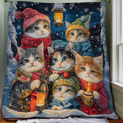 Warm Lights With Cats WO1008026CL Quilt