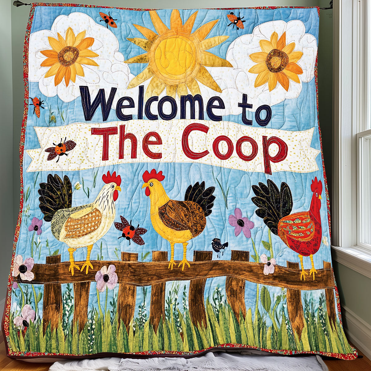 Welcome To The Coop XR0508034CL Quilt