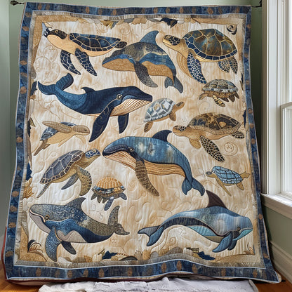 Whale And Sea Turtle XR0207012CL Quilt