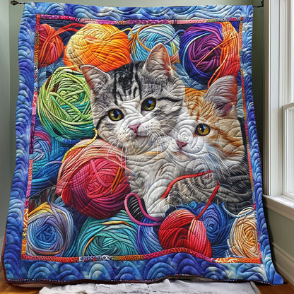 Whimsical Kitten Play XR3007026CL Quilt