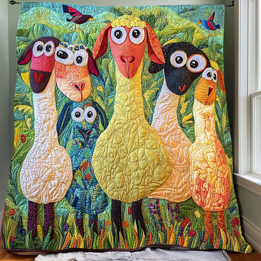 Whimsical Sheeps XR0208004CL Quilt