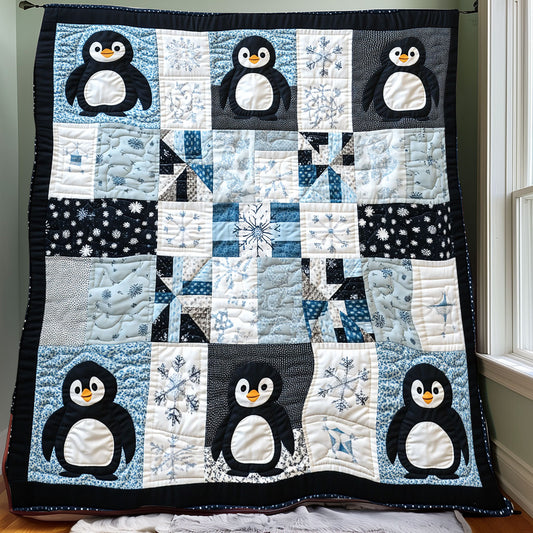 Winter Penguins XR0508014CL Quilt