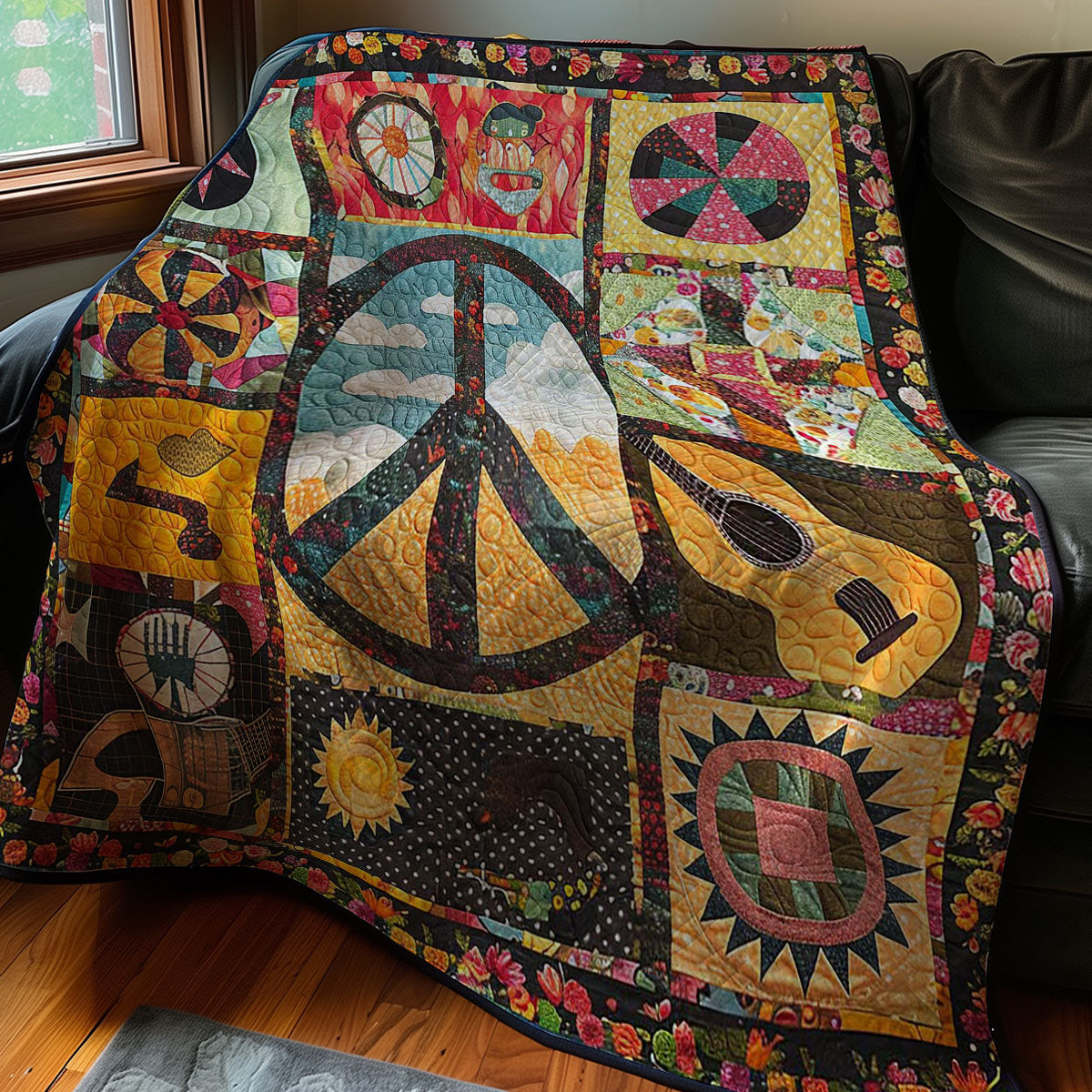 Flower Power Cozy WN2507015CL Quilt