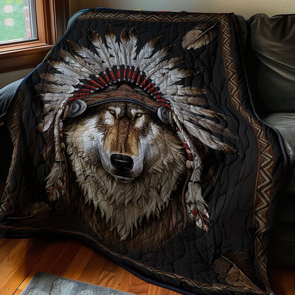 Native Spirit Wolf WN2507025CL Quilt