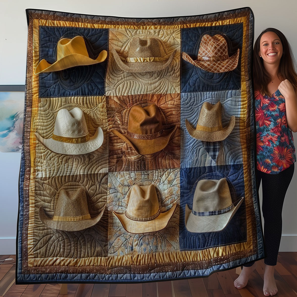 Cowboy Hats WO2707008CL Quilt