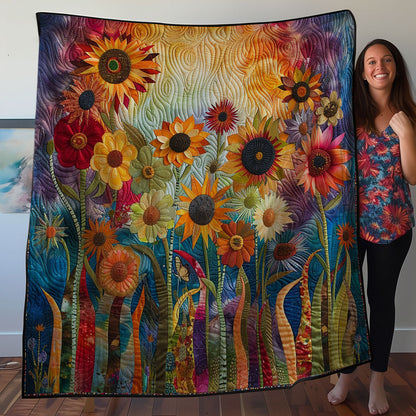 Flowers WO2707033CL Quilt