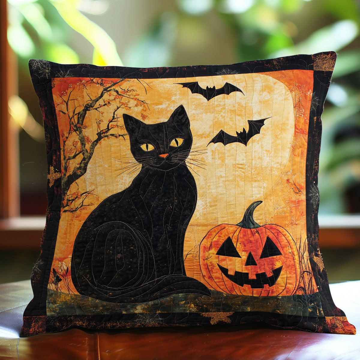 Black Cat WO0108007 CL Quilt Pillow Case