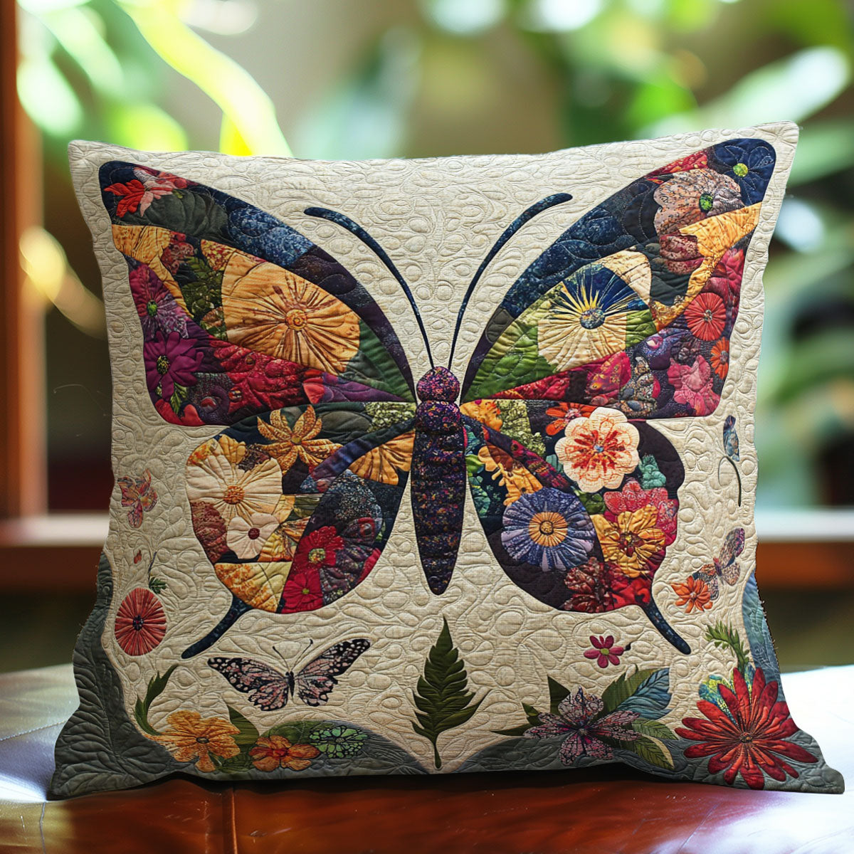 Butterfly And Flowers WO0608016CL Quilt Pillow Case