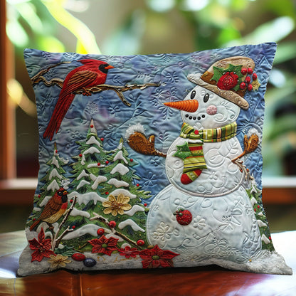 Candinal In Snow WO1008039CL Quilt Pillow Case