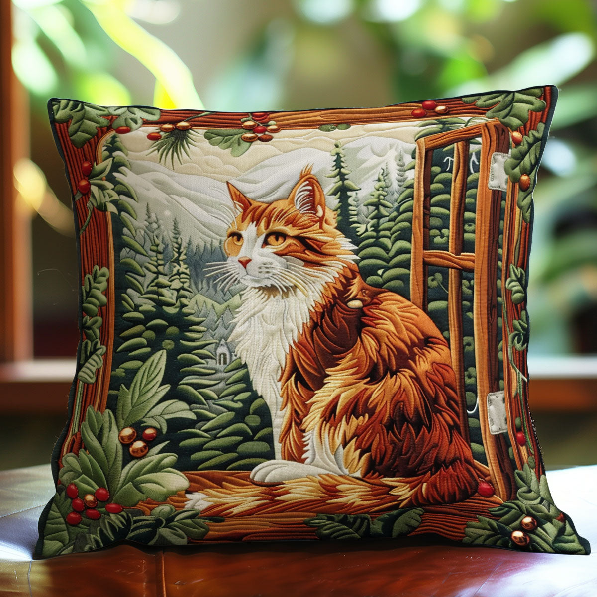 Cat And Berries WO2008030CL Quilt Pillow Case