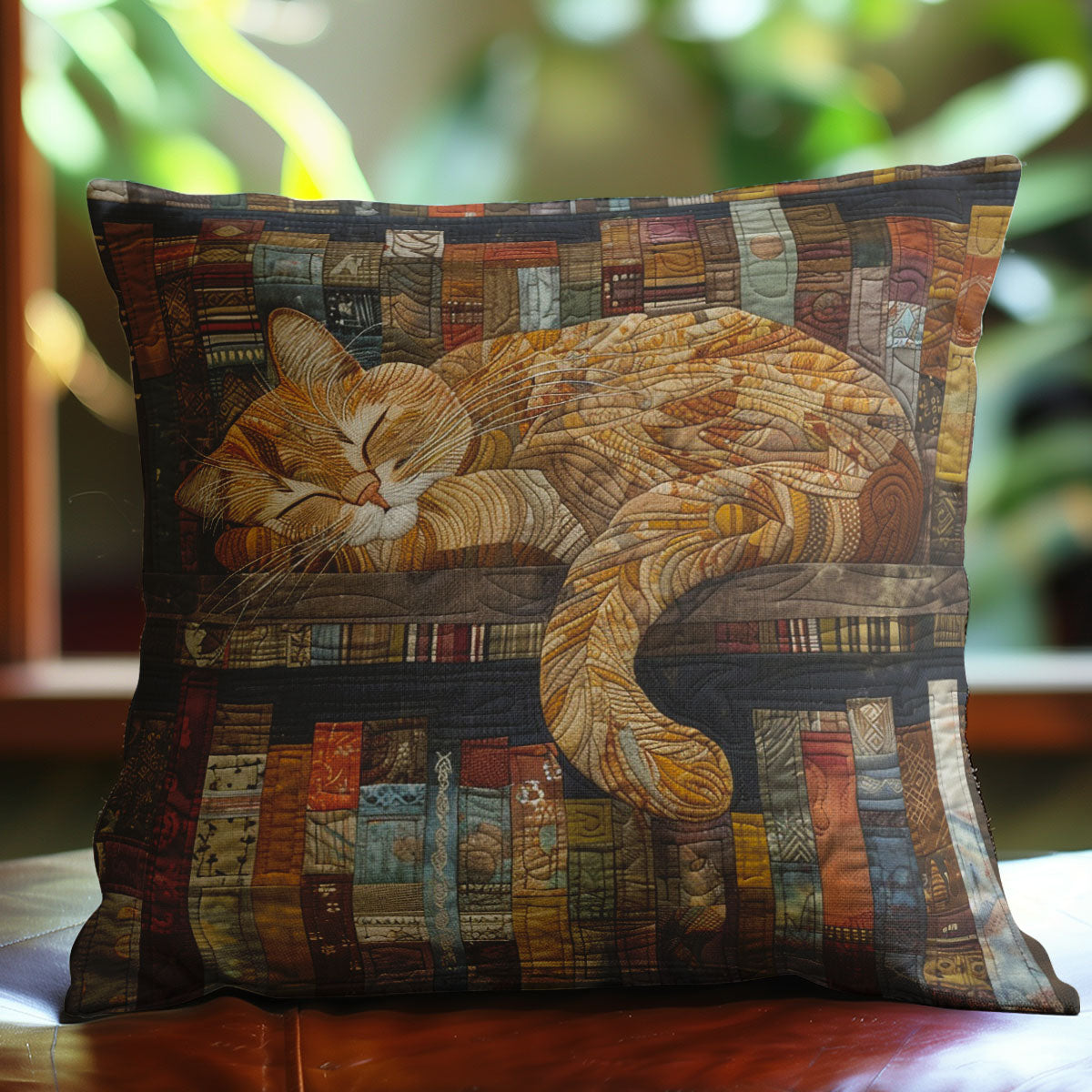 Cat Sleep On Bookshelves WO2607015CL Quilt Pillow Case