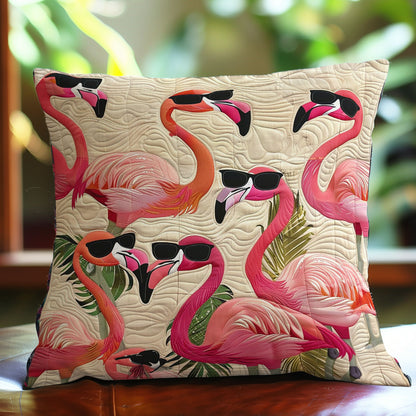 Chic Flamingo Fashion WO1308005CL Quilt Pillow Case