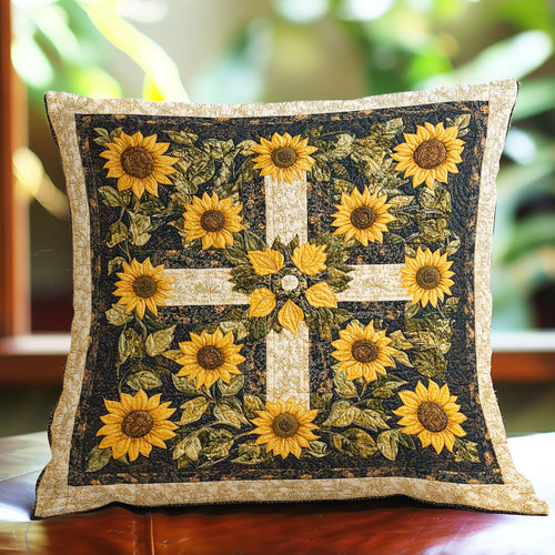 Cross And Sunflowers WO31007005CL Quilt Pillow Case