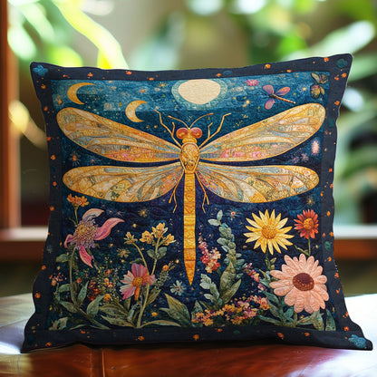 Dragonfly And Flowers WO0108049CL Quilt Pillow Case