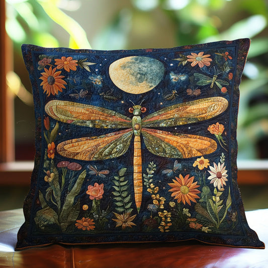 Dragonfly In The Night WO0108047CL Quilt Pillow Case