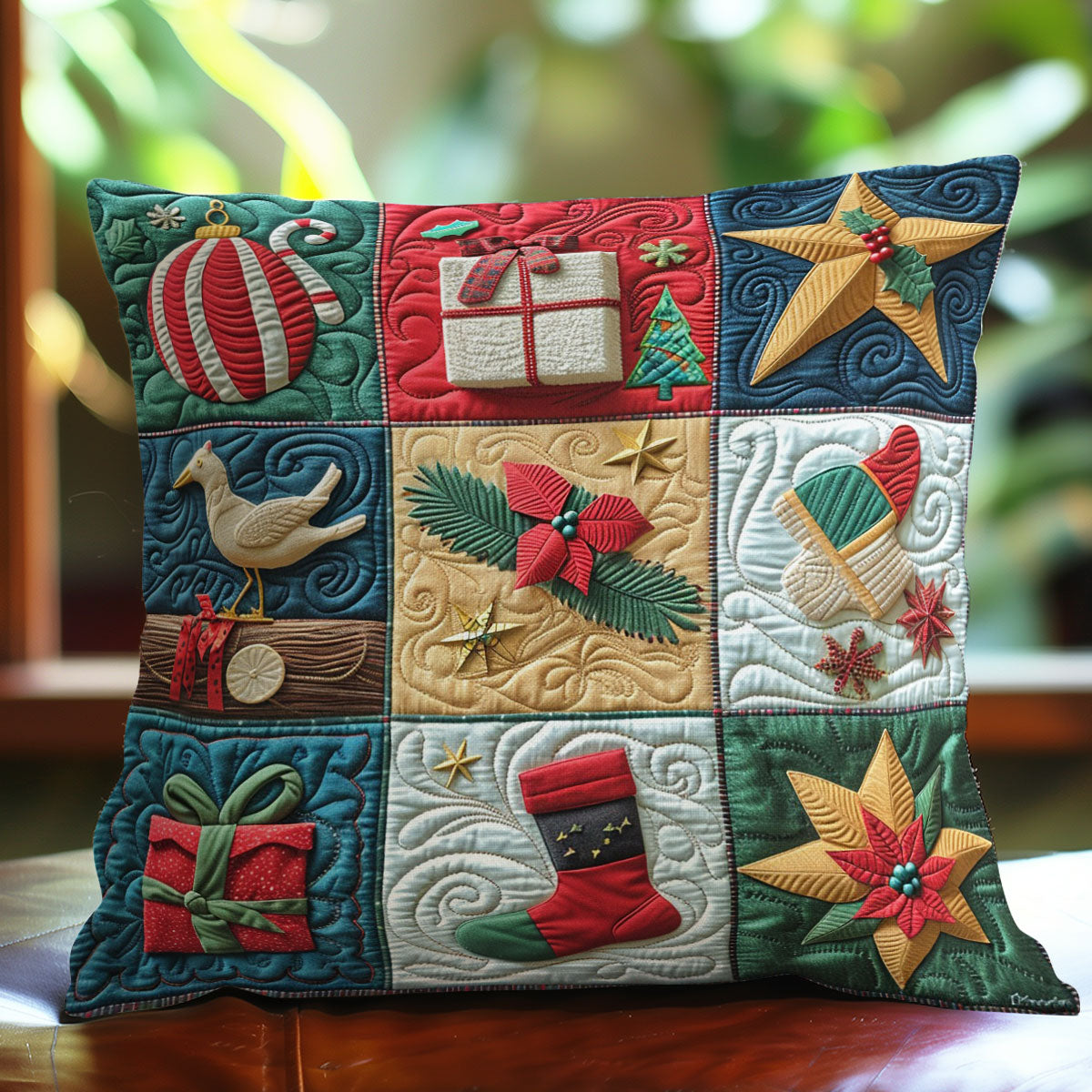 Festive Cheer WO1008034CL Quilt Pillow Case