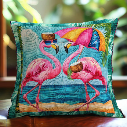 Flamingo At The Beach WO1008001CL Quilt Pillow Case