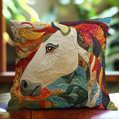 Horse Colorful WO0108012CL Quilt Pillow Case