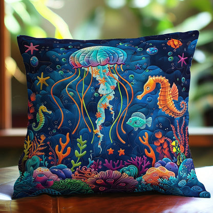 Jellyfish In The Ocean WO1008009CL Quilt Pillow Case