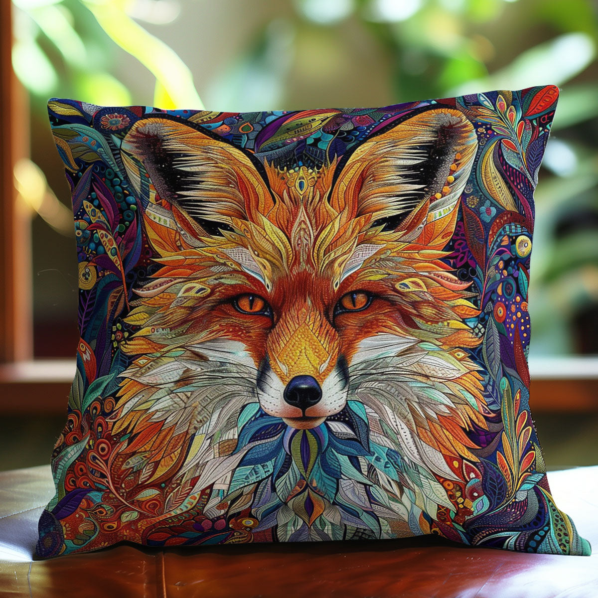 Mandala Fox WO0808010CL Quilt Pillow Case