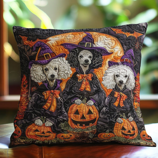 Poodle In Halloween WO0908034CL Quilt Pillow Case