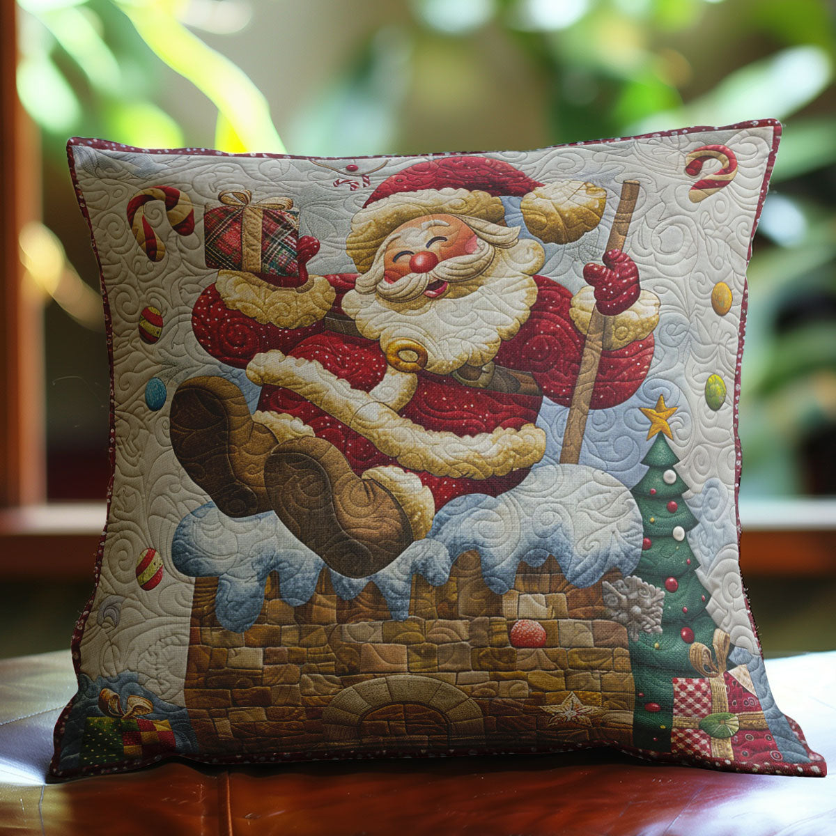 Santa Claus WO2607003CL Quilt Pillow Case