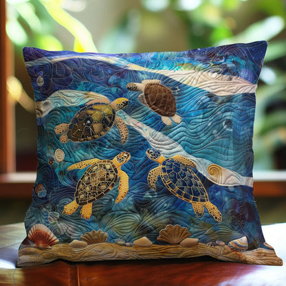 Sea Turtle WO0808018CL Quilt Pillow Case