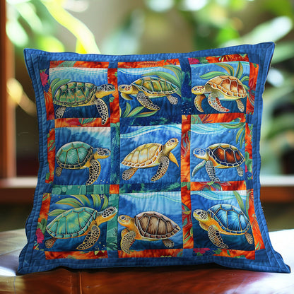 Sea Turtle WO2608029CL Quilt Pillow Case