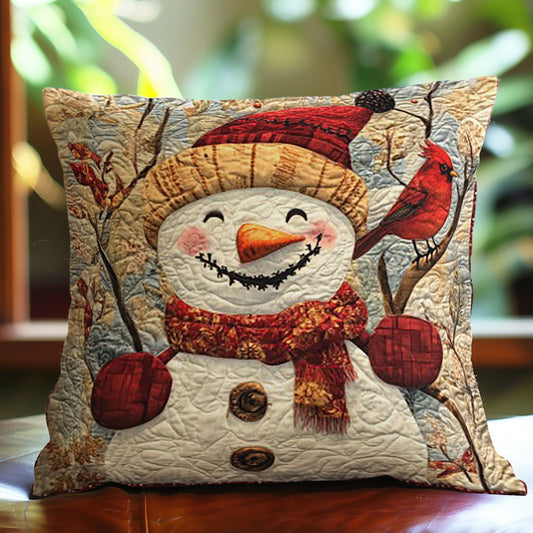 Snowman WO0108031CL Quilt Pillow Case