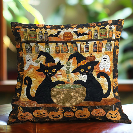 The Black Cat's Brew WO1308014CL Quilt Pillow Case