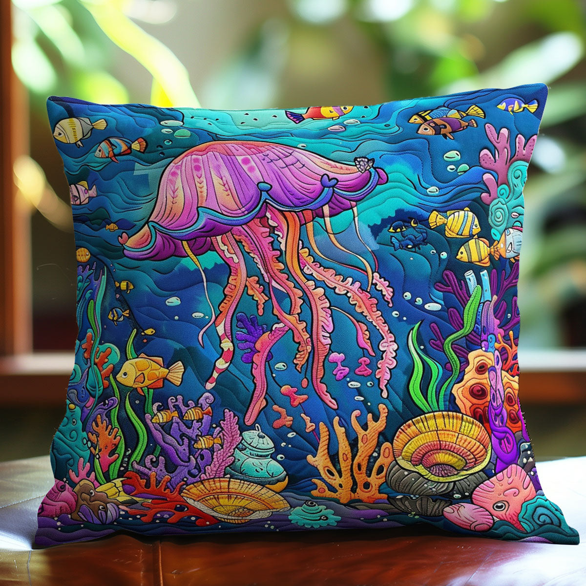 The Enchanted World Of Jellyfish WO1308027CL Quilt Pillow Case