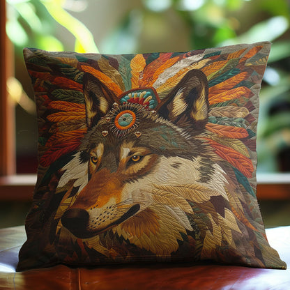 Wolf Brown WO2507018CL Quilt Pillow Case