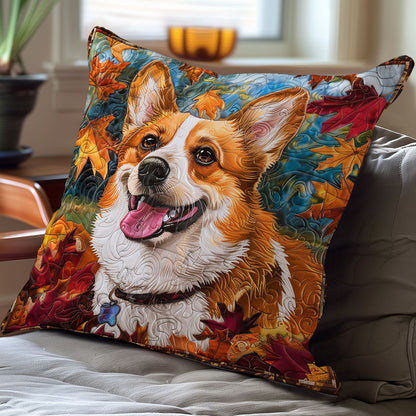 Corgi Lovely WO1908009CL Quilt Pillow Case