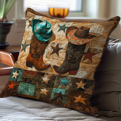 Cowboy Boots XR1607007CL Quilt Pillow Case